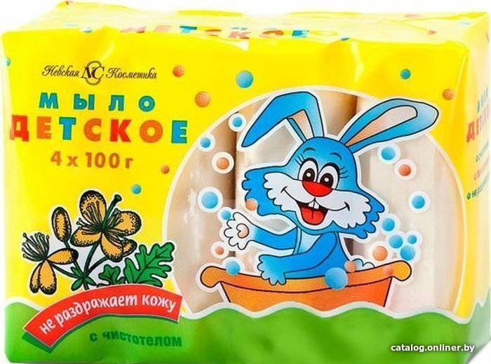 

Мыло Невская косметика Детское с экстрактом чистотела 4х100 г