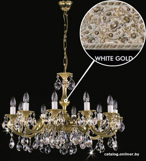 

Подвесная люстра ArtGlass Alice X. White Gold Ce