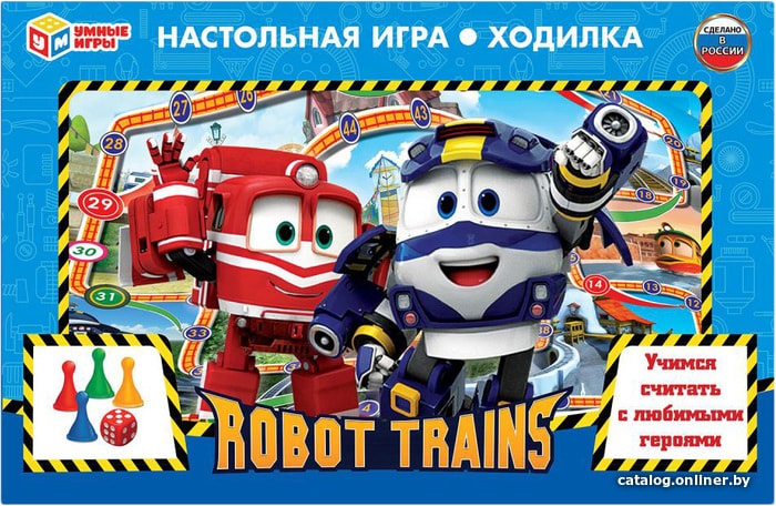 

Детская настольная игра Умные игры Robot Trains