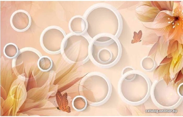 

Виниловые обои Citydecor Цветочная абстракция 3D 400x270