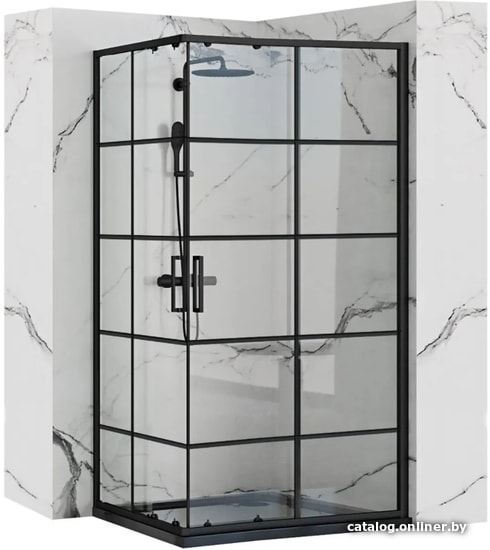 

Душевой уголок Rea Concept 100x80 (черный/прозрачное стекло)