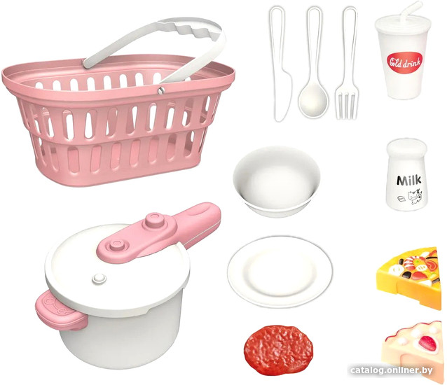 

Детская кухня Pituso Кухня в корзинке HW21102741 (коралловый)