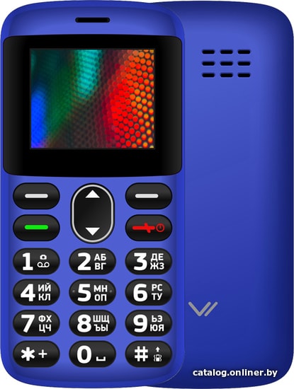 

Кнопочный телефон Vertex С311 (синий)