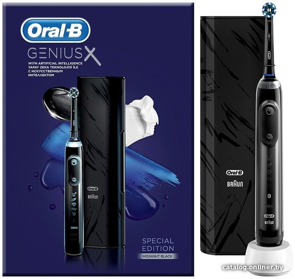 

Электрическая зубная щетка Oral-B Genius X Special Edition D706.513.6X (черный)