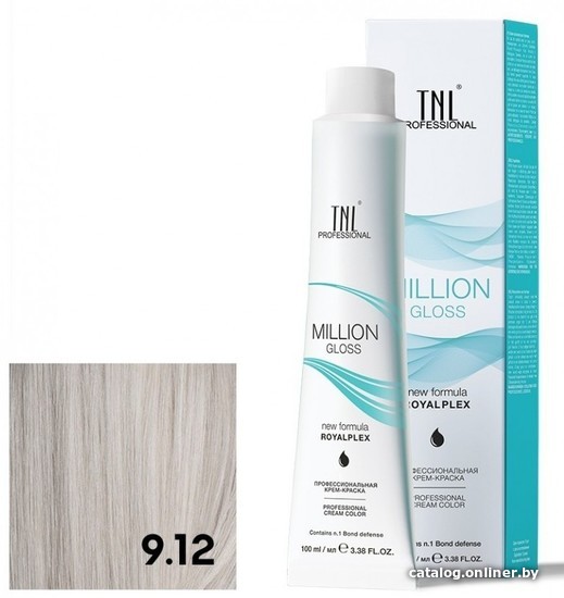 

Крем-краска для волос TNL Professional Million Gloss 9.012 100 мл