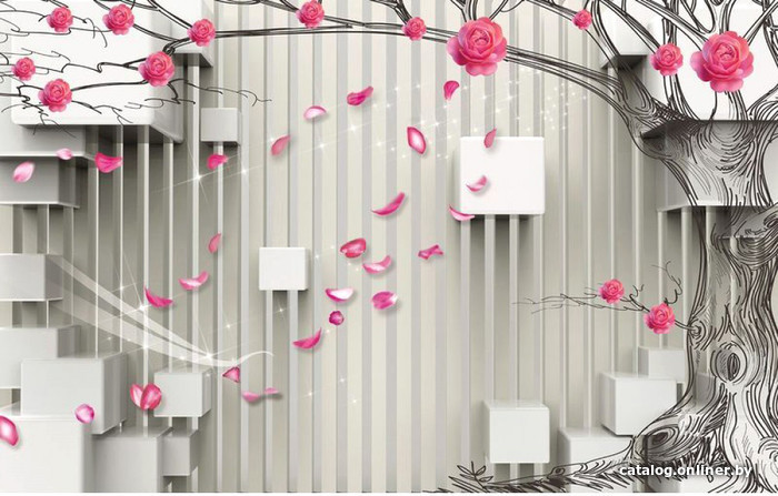 

Фотообои Citydecor Цветочная абстракция 5 3D с защитным покрытием 400x254