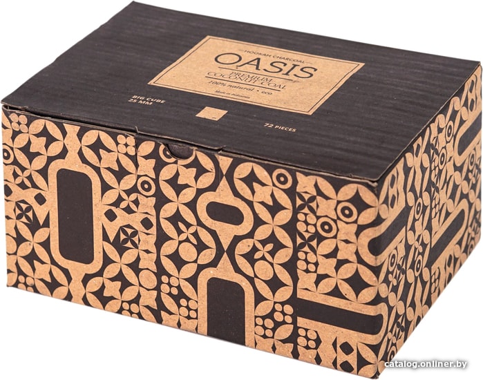 

Уголь для кальяна Oasis Premium Coal 25 мм 72 шт