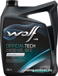 

Моторное масло Wolf OfficialTech 0W-30 MS-BFE 5л