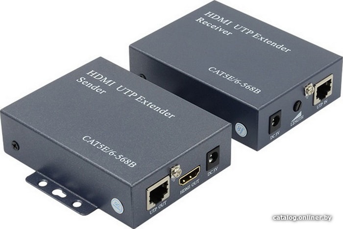 

Удлинитель USBTOP HDMI FullHD 1080P активный на 200м по витой паре RJ45, комплект