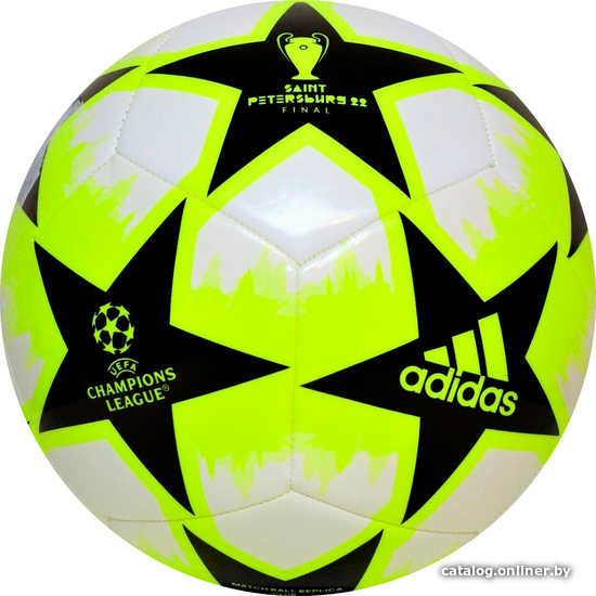 

Футбольный мяч Adidas UCL Club St. Petersburg H57816 (5 размер, черный/желтый)