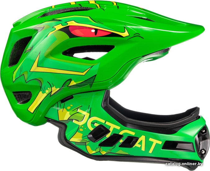 

Cпортивный шлем JetCat Fullface Raptor SE (р. 53-58, green dragon)