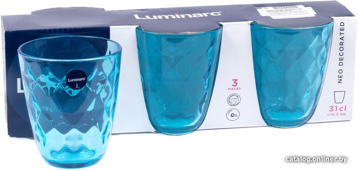 

Набор стаканов для воды и напитков Luminarc Neo diamond colorlicious blue P7130