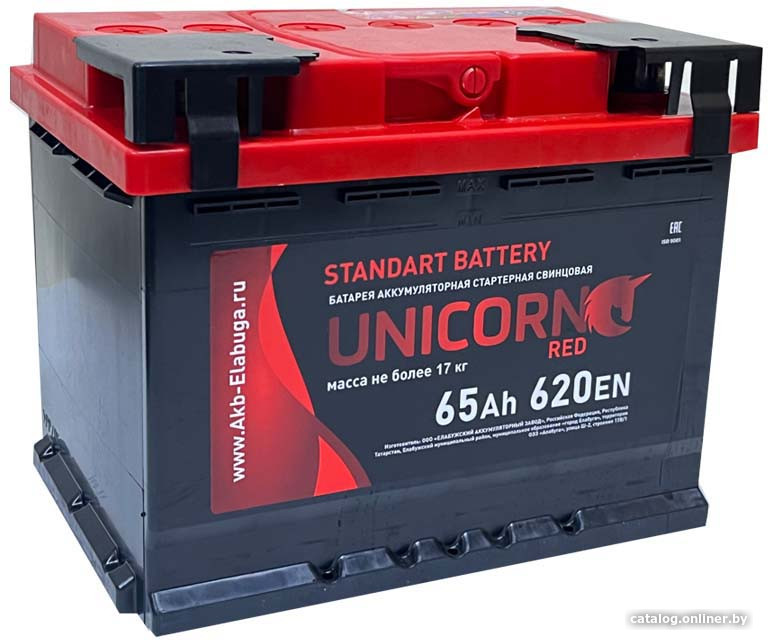 

Автомобильный аккумулятор Unicorn Red 6СТ-65 о.п. (65 А·ч)