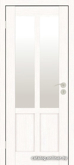 

Межкомнатная дверь IstokDoors Палермо-2 ДЧ 80x200 (бьянко/светлое стекло)
