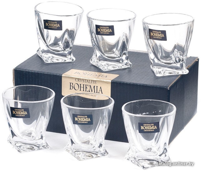 

Набор рюмок Crystalite Bohemia Quadro 9K7/2K936/0/99A44/055-669