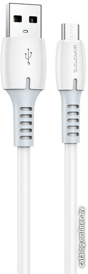 

Кабель Borofone BX62 USB Type-A - microUSB (1 м, белый)