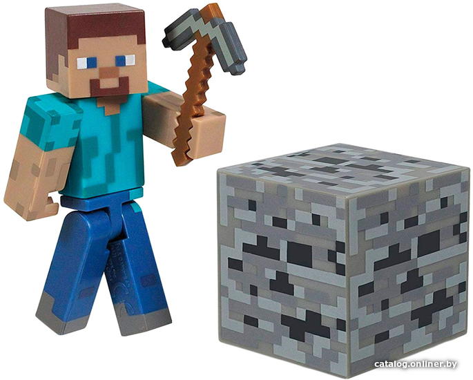 

Фигурка Jazwares Minecraft Steve Игрок с аксессуарами