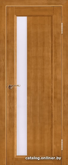 

Межкомнатная дверь Юркас Вега ЧО 6 90x200 (светлый орех, стекло мателюкс матовое)