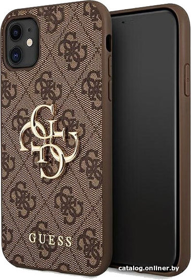 

Чехол для телефона CG Mobile Guess 4G Big metal logo для Apple iPhone 11 GUHCN614GMGBR