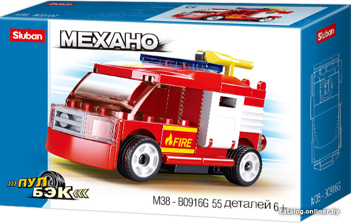

Конструктор Sluban Power Bricks M38-B0916G Пожарная машина