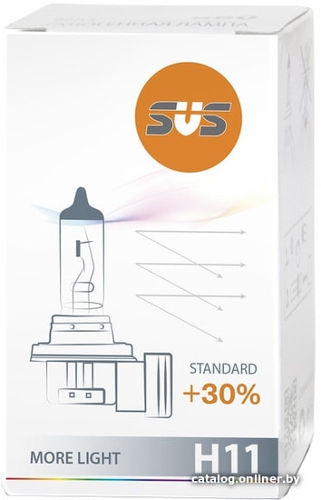 

Галогенная лампа SVS H11 55W PGJ19-2 +30% 1шт