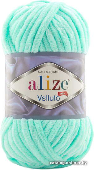 

Пряжа для вязания Alize Velluto 19 (68 м, мята)