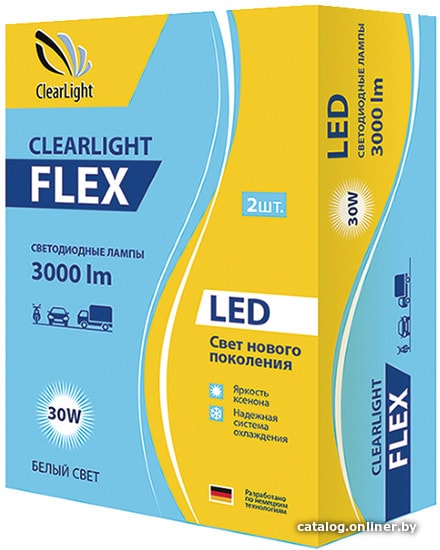 

Светодиодная лампа Clear Light Flex H27 3000Lm 2шт