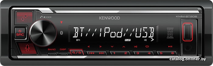 

USB-магнитола Kenwood KMM-BT206
