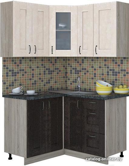 

Готовая кухня Интерлиния Мила Хольц 12x13 (дуб венге/дуб молочный)