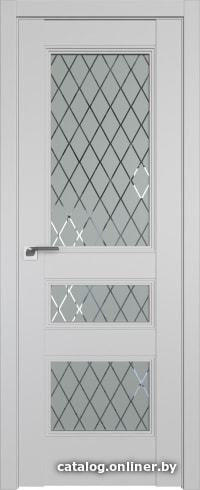 

Межкомнатная дверь ProfilDoors 69U 80x200 (манхэттен, стекло ромб)