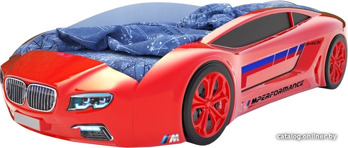 

Кровать-машина КарлСон Roadster БМВ 162x80 (красный)