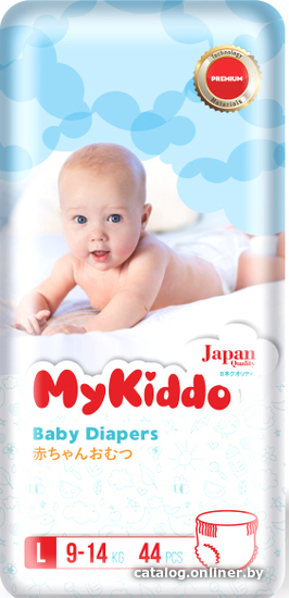 

Трусики-подгузники MyKiddo Premium L (44 шт)