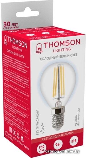 

Светодиодная лампочка Thomson Filament Globe TH-B2337