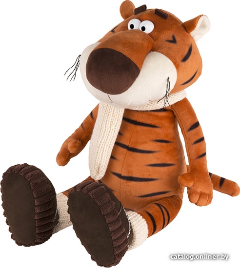 

Классическая игрушка Maxitoys Luxury Тигр Костян в вязаном шарфе и уггах MT-MRT022114-20