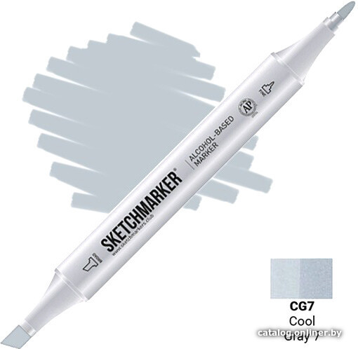 

Маркер художественный Sketchmarker Двусторонний CG7 SM-CG7 (серый холодный №7)