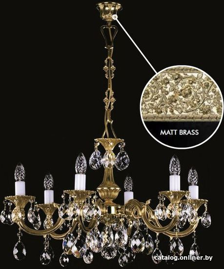 

Подвесная люстра ArtGlass Alice Vi. Matt Brass Ce