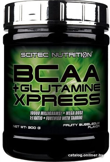 

Комплекс Scitec Nutrition BCAA+Glutamine Xpress (фруктовая жвачка, 300 г)