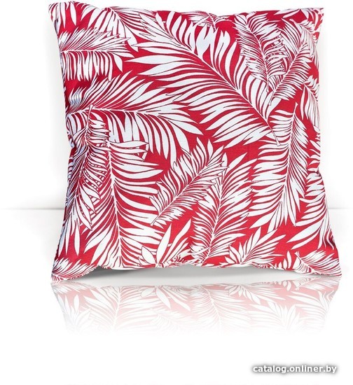 

Декоративная подушка Эскар Red Palma 40x40 (белый, красный)