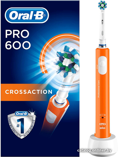 

Электрическая зубная щетка Oral-B Pro 600 Cross Action D16.513 (оранжевый)