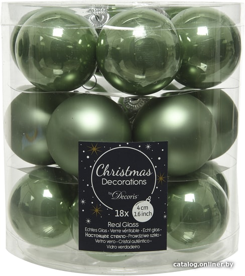 

Елочная игрушка Albero Di Natale 4 см 010486 (серо-зеленый)