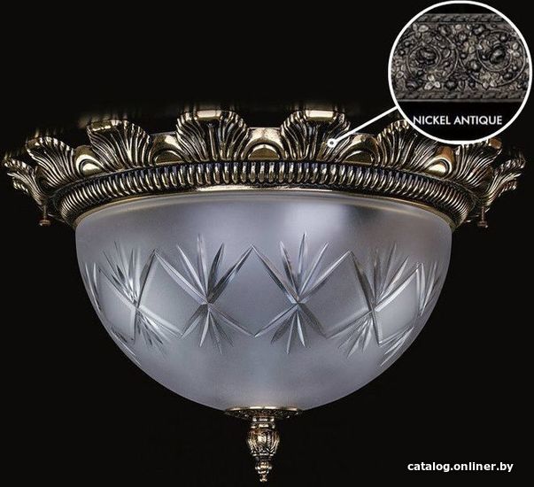 

Припотолочная люстра ArtGlass Lea Ii. Nickel Antique