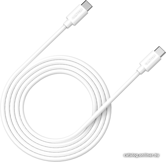 

Кабель Canyon C-12 CNS-USBC12W USB Type-C - USB Type-C (2 м, белый)