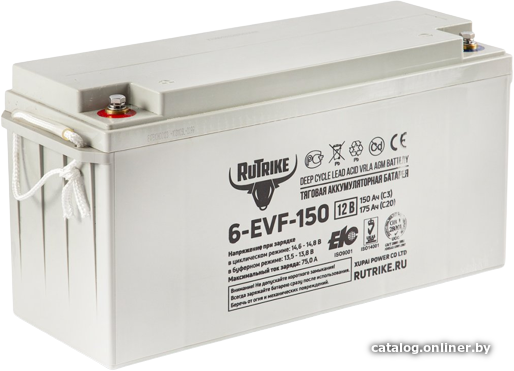 

Тяговый аккумулятор Rutrike 6-EVF-150 (175 А·ч)