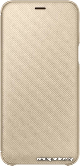 

Чехол для телефона Samsung Wallet Cover для Samsung Galaxy A6 (золотистый)
