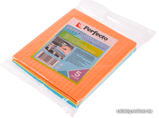 

Салфетка хозяйственная Perfecto Linea губчатая 45-150050 5 шт