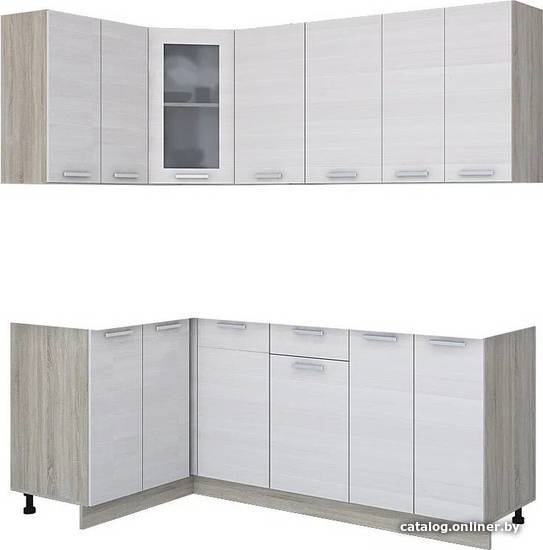 

Готовая кухня Интерлиния Мила 12x20 без столешницы (вудлайн кремовый/вудлайн кремовый)