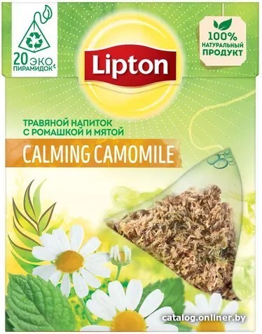 

Травяной чай Lipton Calming Camomile с ромашкой и мятой 20 шт