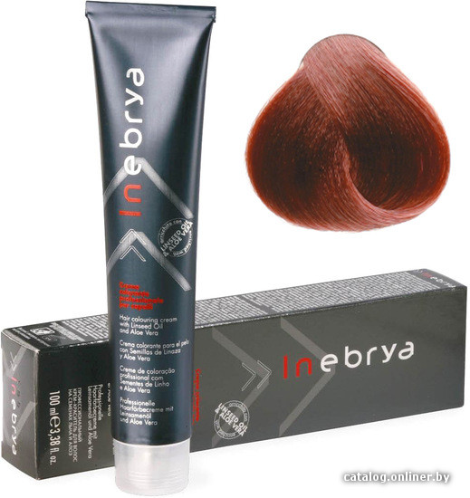 

Крем-краска для волос Inebrya Color 6/43 темно русый медно-золотой