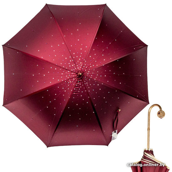 

Зонт-трость Pasotti Swarovski Bordo