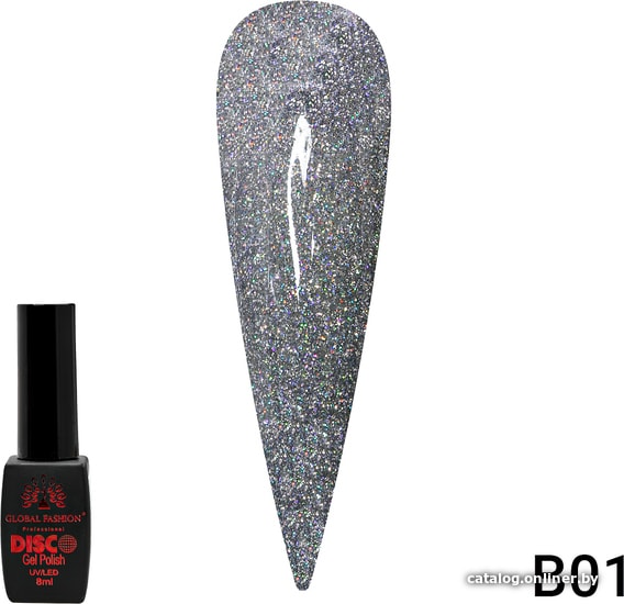 

Гель-лак Global Fashion Disco Gel Polish (тон В01) 8 мл